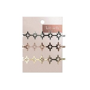 NWT Kitsch Starburst Metal Bobby Pins